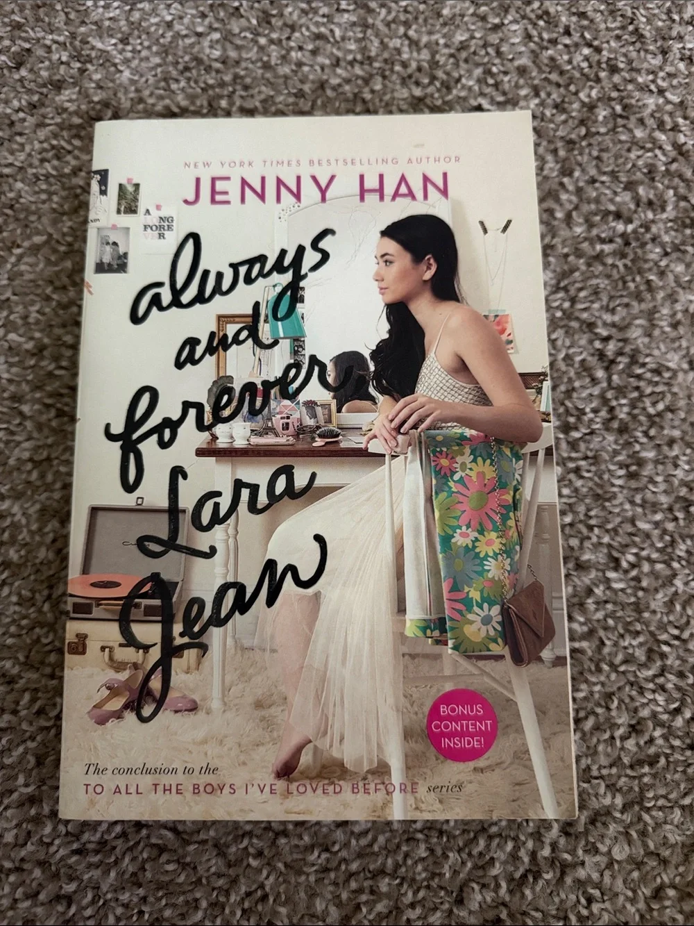 Always and Forever, Lara Jean by Jenny Han - White Cover with Pink Accents